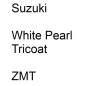 Preview: Suzuki, White Pearl Tricoat, ZMT.